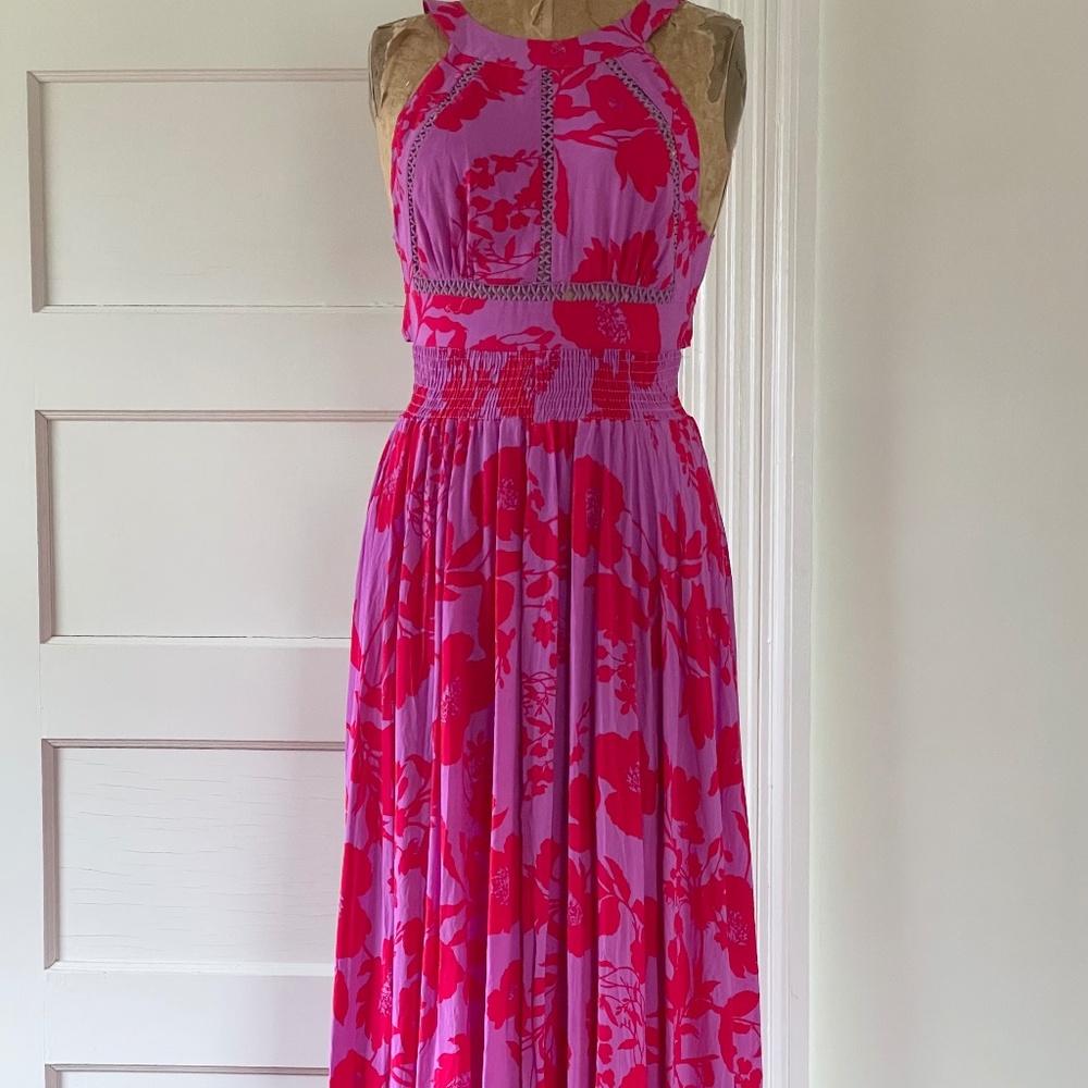 Anthropologie Abel The Label Charlotte Floral Maxi Dress Size XS